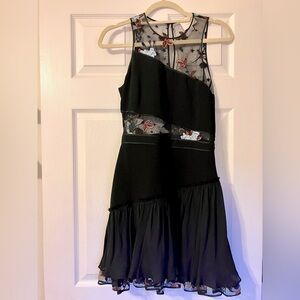 Cinq A Sept Black Cutout Mini Dress | Size 4